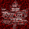 Stay Safe Keep Apart Covid-19 Outbreak Coronavirus Covid Text Header