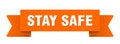 stay safe ribbon isolated on transparent background. stay safe ribbon Royalty Free Stock Photo