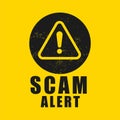 stay safe and secure from cryptojacking with scam alert background