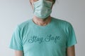 Stay Safe t-shirt mock up