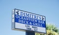 Dimitri`s Bar, Deck and Grill Sign, Ormond Beach, Florida Royalty Free Stock Photo
