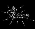 Stay Strong Forever Calligraphic Modern Font Style Royalty Free Stock Photo