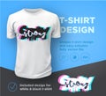 Stay strong. Quote typographical print design template for t-shirt