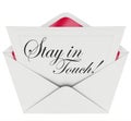 Stay in Touch Letter Communication Keeping Updated