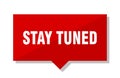 Stay tuned price tag Royalty Free Stock Photo