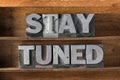 Stay tuned tray Royalty Free Stock Photo