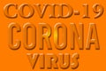 Protect yourself from Corona Virus. Beware of coronavirus. Let's Stop Covid-19 Virus. Face Mask of Non woven fabric.