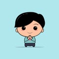 StaySafe Chibi cute design Royalty Free Stock Photo