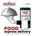 Staysafe mobile online food delivery
