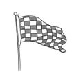 stbackground Checkered flag ai generated