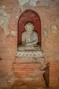 Stcco carving buddha scrupture at Ta Moke Shwe Gu Gyi Pagoda Kyaukse Mandalay Myanmar Royalty Free Stock Photo