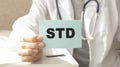 STD - Sexually Transmitted Disease.