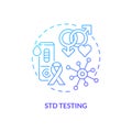 STD testing concept icon