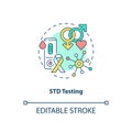 STD testing concept icon