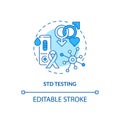 STD testing concept icon Royalty Free Stock Photo