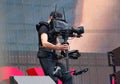 Steadicam camera man online broadcasting Royalty Free Stock Photo