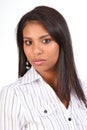 Steady gaze from beautiful young business woman Royalty Free Stock Photo