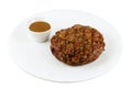 Rib Eye Steak and Gravy, Isolated Royalty Free Stock Photo