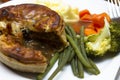 Steak and ale pie Royalty Free Stock Photo