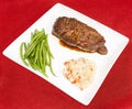 Steak au Poivre dinner plate