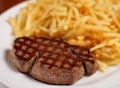 Steak and french fry