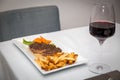 Steak and Fries Royalty Free Stock Photo