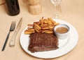 Steak frite 1 Royalty Free Stock Photo