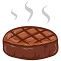 Steak Grilled Meat Barbecue Illustration Royalty Free Stock Photo