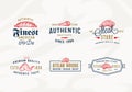 Steak House or Meat Store Vintage Typography Labels, Emblems or Logo Templates Bundle. Hand Drawn Sausage, Steak