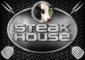 Steak House - Sign with Kitchen Utensils