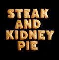 Steak and kidney pie Royalty Free Stock Photo