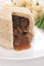 Steak and Kidney Pudding Royalty Free Stock Photo