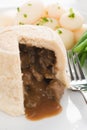 Steak and Kidney Pudding Royalty Free Stock Photo