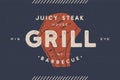 Steak, logo, meat label. Logo with steak silhouette