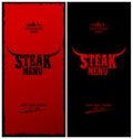 Steak menu.