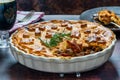 Steak, mushroom and ale pie