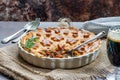 Steak, mushroom and ale pie