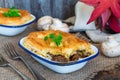 Steak and mushroom pie