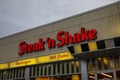 Steak n Shake building sign angled view