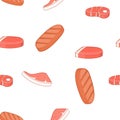 Steak pattern, cartoon style