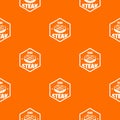 1985 steak pattern vector orange