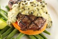 Steak With Peppercorn Sauce Royalty Free Stock Photo