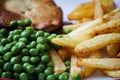 STEAK PIE CHIPS AND PEAS