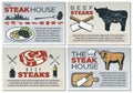 Steak Poster Design Set