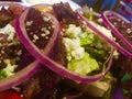 Steak salad Royalty Free Stock Photo