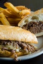 Steak sandwich Royalty Free Stock Photo