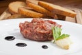 Steak tartar Royalty Free Stock Photo