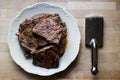 Steak with tenderizer Royalty Free Stock Photo