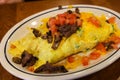 Steak and Tomatoe Omelette