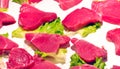 Steaks fresh tuna Royalty Free Stock Photo